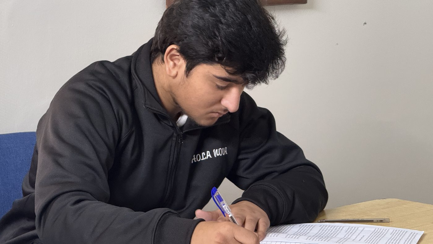 Student Doing Exam